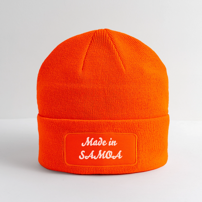Patch Beanie - neon orange