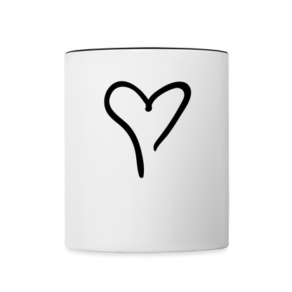 Contrast Coffee Mug - white/black