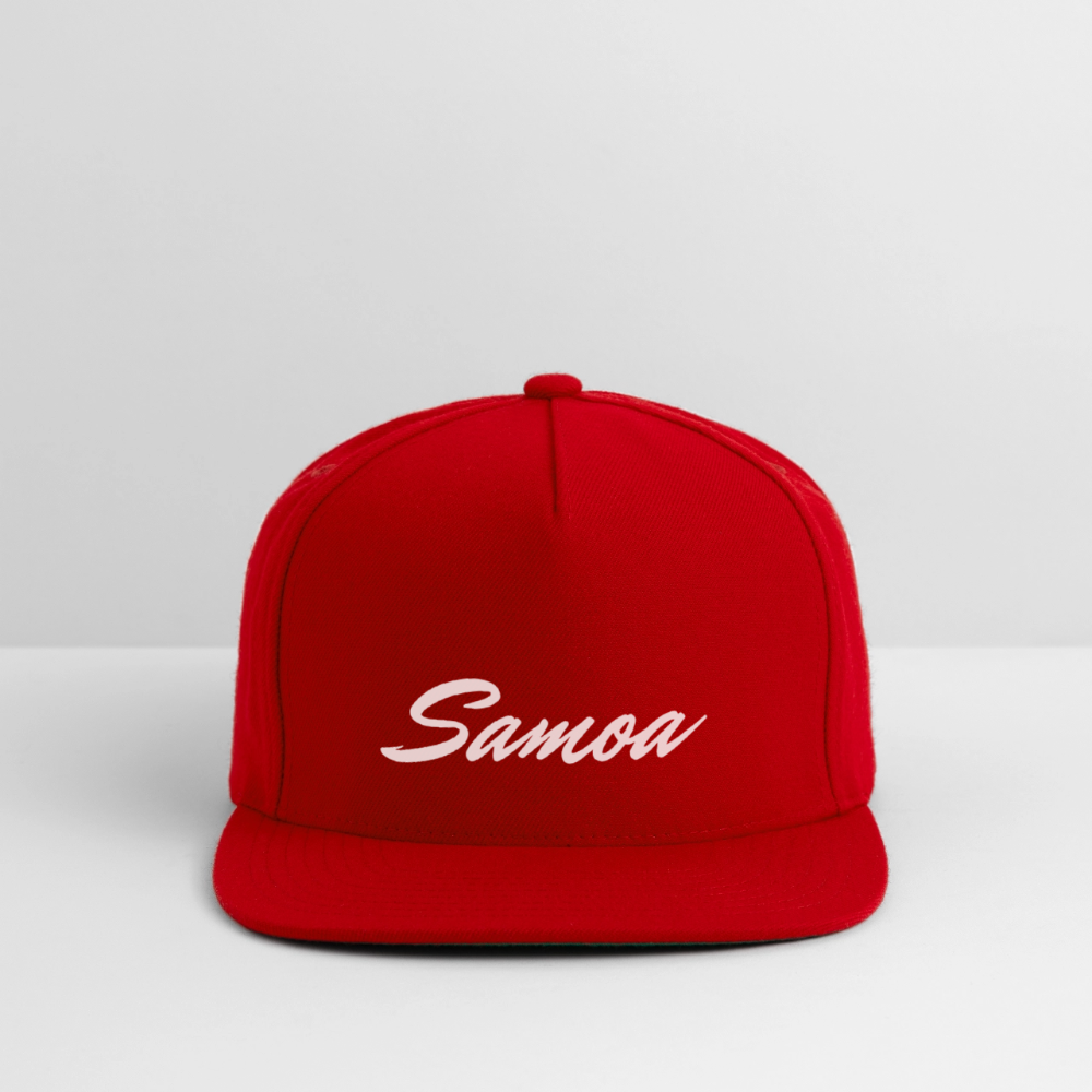 Snapback Baseball Cap - red